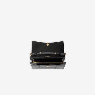 Balenciaga Hourglass Mini Wallet On Chain - ShopStyle
